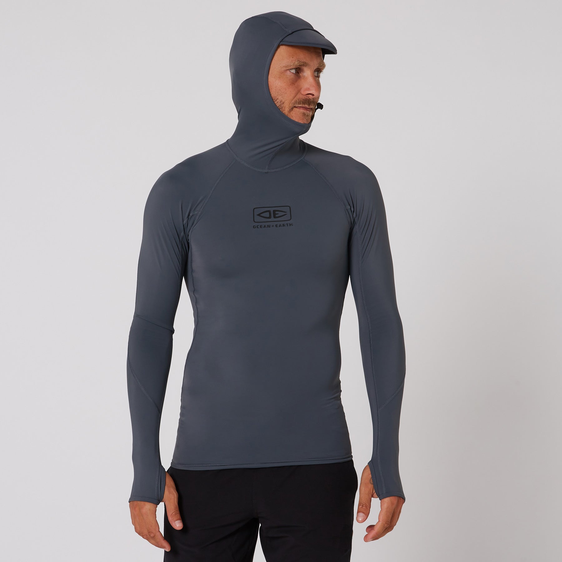 Mens Tropic Hooded Long Sleeve Rash Shirt – Ocean and Earth - UK