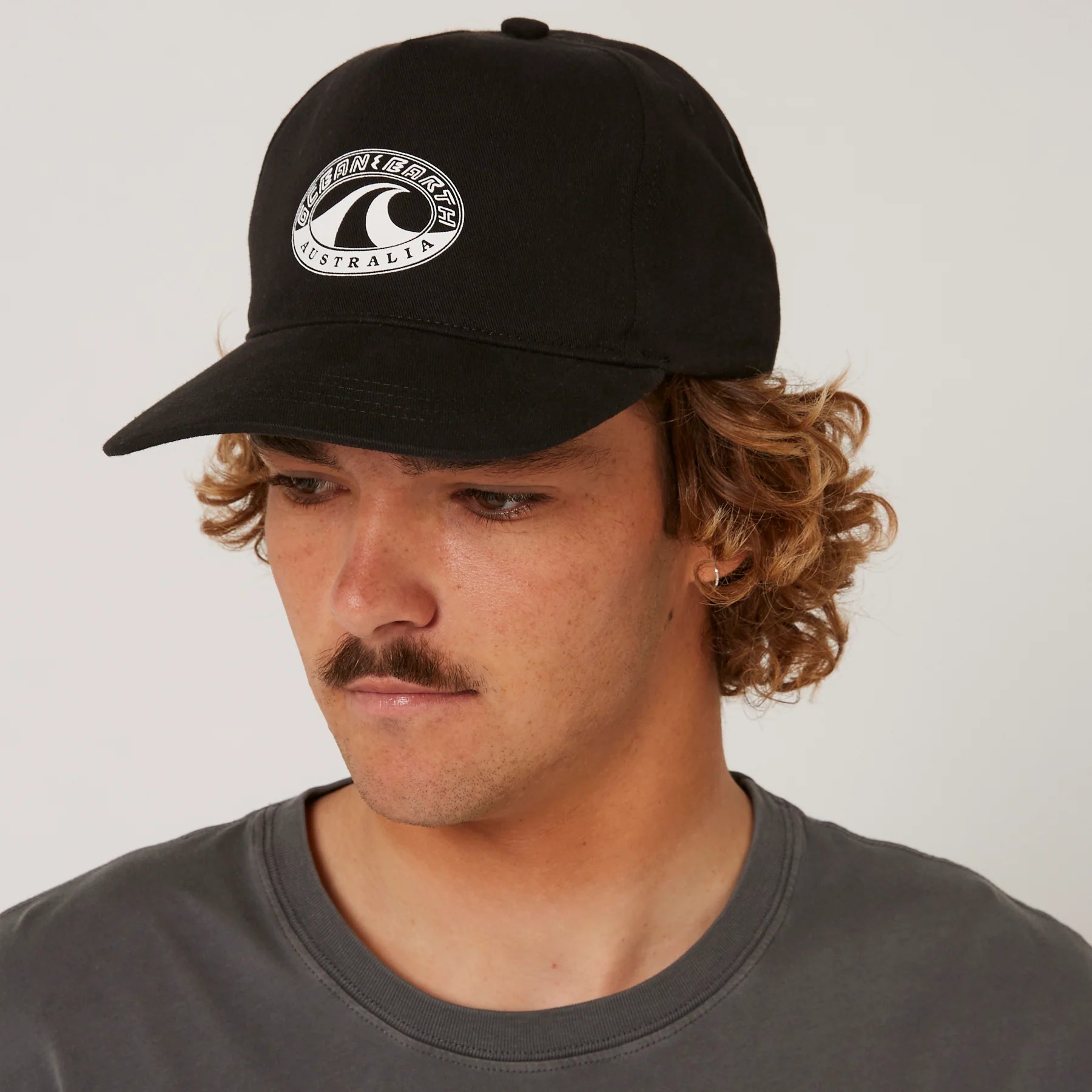 Wave Heritage 5 Panel Strap Back Cap – Ocean and Earth - UK